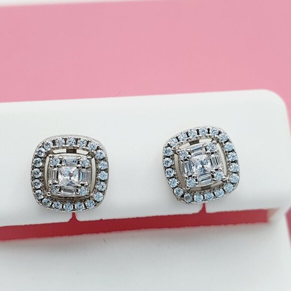 "925 Sterling Silver Cubic Zirconia Earrings, U19254568 - Picture 2 of 11